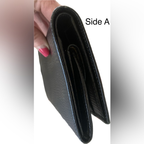 NEW🔥BURBERRY Vintage NOVA CHECK/LOGO Full Grain Leather🔥Bifold🖤w/Slots & coin - Picture 12 of 15